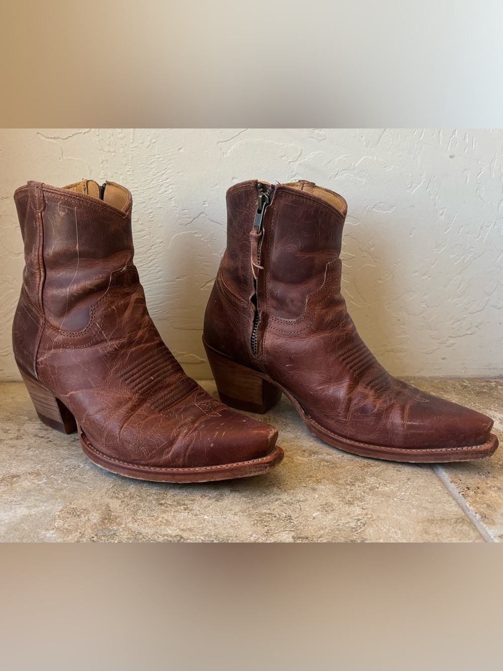Tecovas The Daisy Scotch Goat Leather bootie